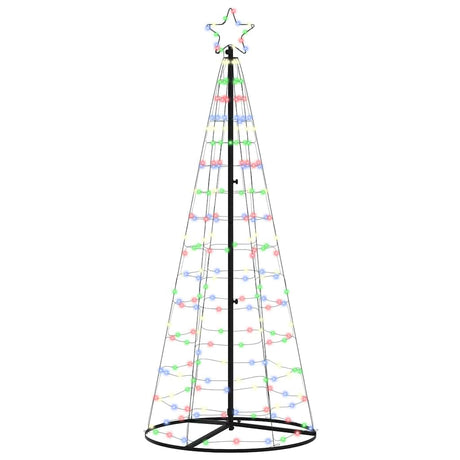 Vidaxl led kerstboom ekenas 250 cm 390 led's meerkleurig staal