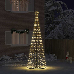Vidaxl led kerstboom ekenas 400 cm 800 led's warmwit staal warmwit