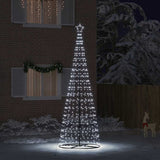 Vidaxl led kerstboom ekenas 400 cm 800 led's koudwit staal koudwit