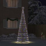 Vidaxl led kerstboom ekenas 400 cm 800 led's meerkleurig staal