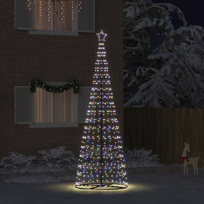 Vidaxl led kerstboom ekenas 400 cm 800 led's meerkleurig staal