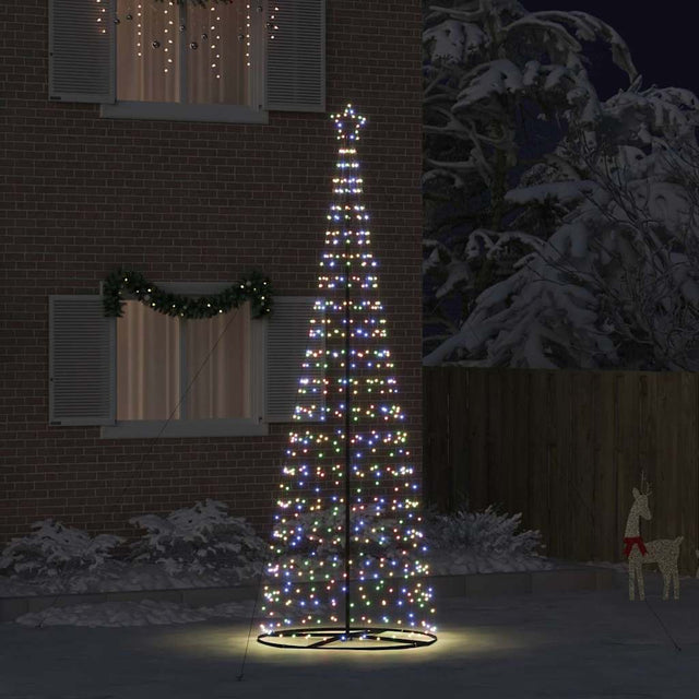 Vidaxl led kerstboom ekenas 400 cm 800 led's meerkleurig staal