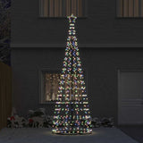Vidaxl led kerstboom ekenas 400 cm 800 led's meerkleurig staal