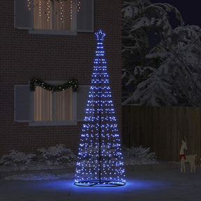 Vidaxl led kerstboom ekenas 400 cm 800 led's blauw staal blauw