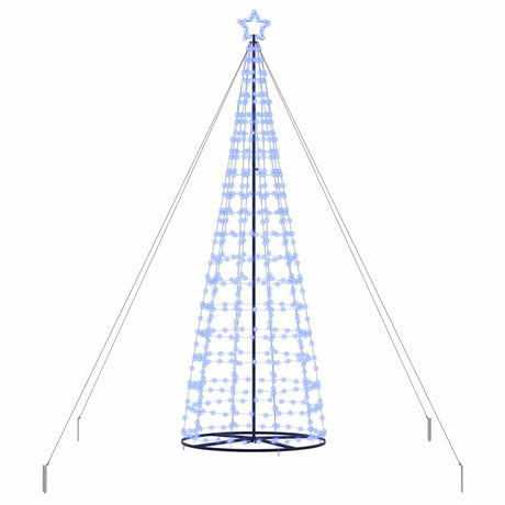 Vidaxl led kerstboom ekenas 400 cm 800 led's blauw staal blauw