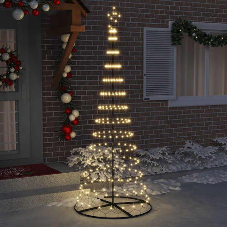Vidaxl led kerstboom warmwit 250 cm metaal