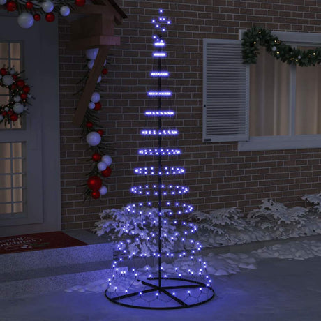 Vidaxl led kerstboom blauw 250 cm metaal