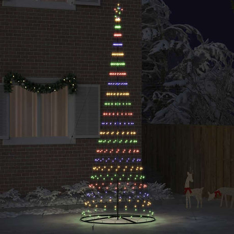 Vidaxl led kerstboom multikleur 399 cm metaal