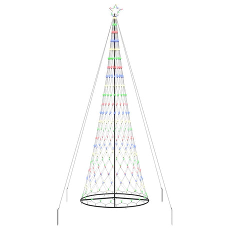 Vidaxl led kerstboom multikleur 399 cm metaal