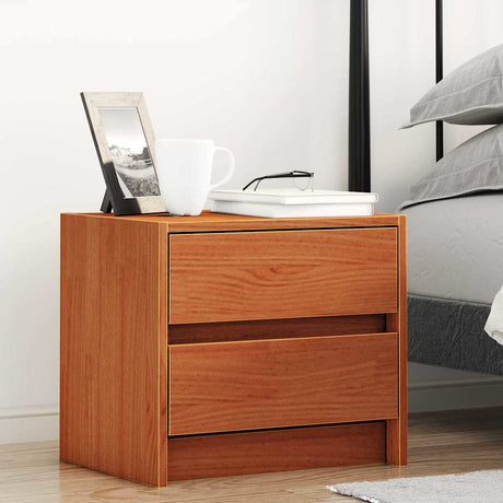 Vidaxl nachtkastjes wasbruin 40 x 30.5 x 35.5 cm grenenhout