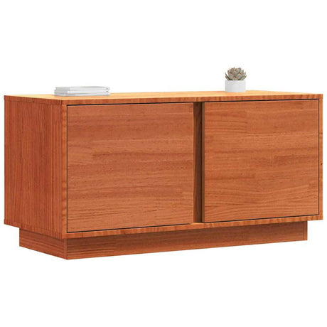 Vidaxl tv-kast wasbruin 80 x 35 x 40,5 cm massief grenenhout