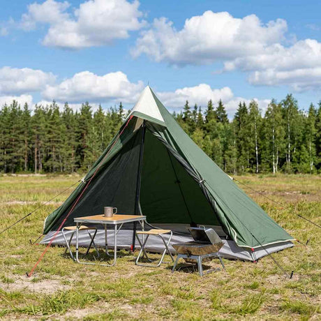Vidaxl backpacking tent groen 222 x 85 x 125 cm