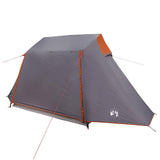 Vidaxl tunneltent grijs en oranje 475 x 220 x 192 cm
