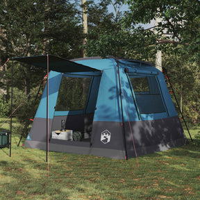Vidaxl partytent 10-persoons blauw 185t polyester met pu coating