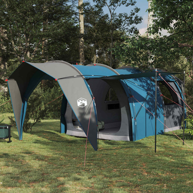 Vidaxl tunneltent 6-persoons blauw 185t polyester met pu coating