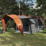 Vidaxl tunneltent 6-persoons grijs en oranje
