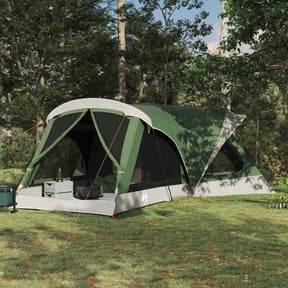 Vidaxl gezinstent 14-persoons groen 185t polyester met pu coating