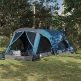 Vidaxl gezinstent 14-persoons blauw 185t polyester met pu coating