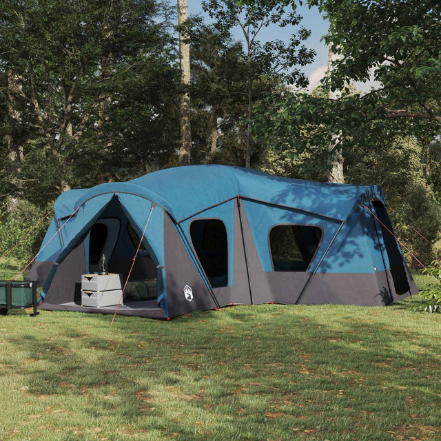 Vidaxl gezinstent 14-persoons blauw 185t polyester met pu coating