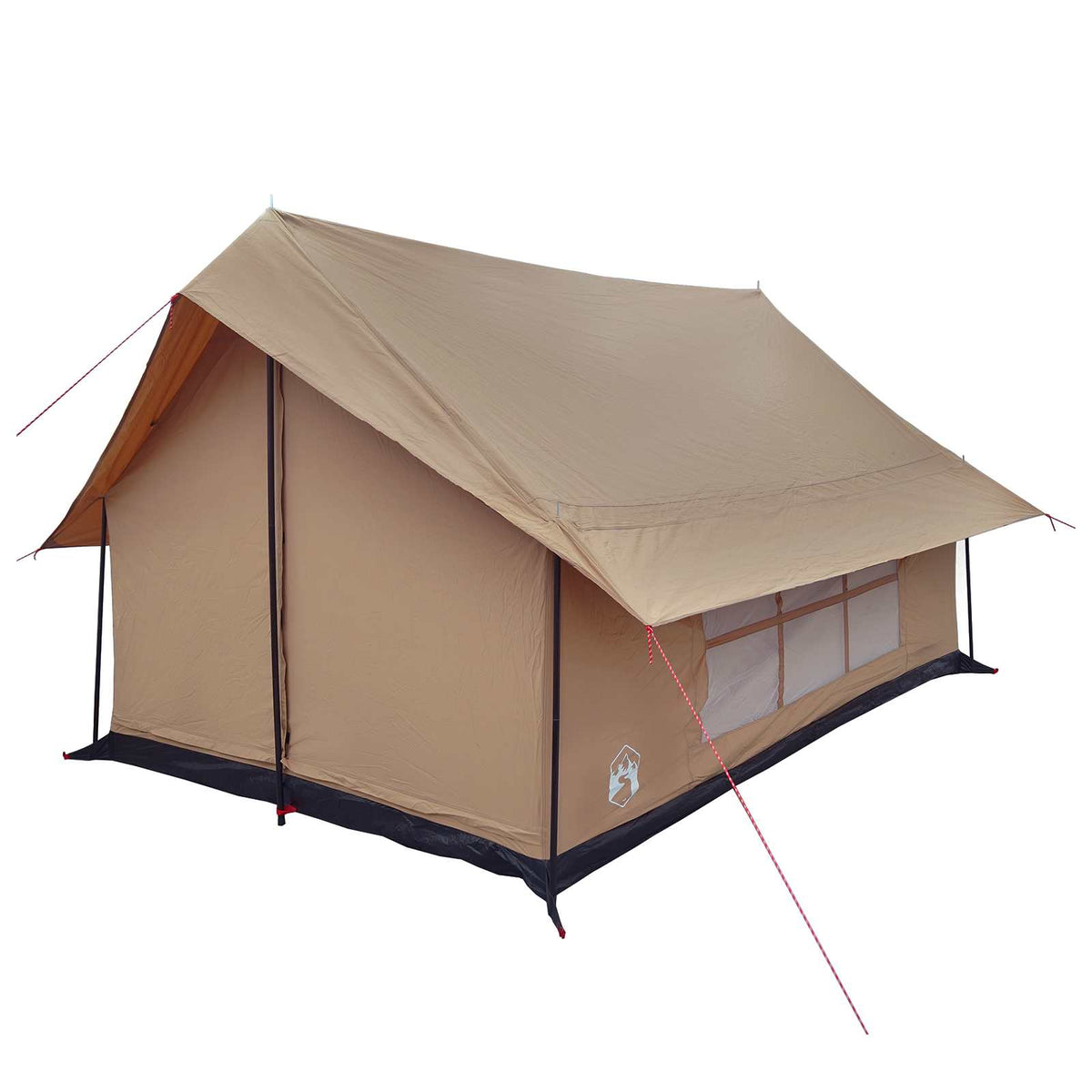 Vidaxl huisje tent bruin 340 x 246 x 210 cm polykatoen