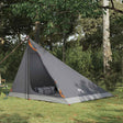 Vidaxl backpacking tent 4-persoons grijs en oranje