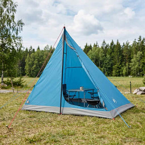 Vidaxl backpacking tent 2-persoons blauw 185t polyester met pu coating