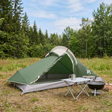 Vidaxl backpacking tent 2-persoons groen 185t polyester met pu coating