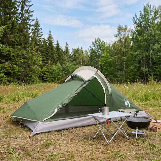 Vidaxl backpacking tent 2-persoons groen 185t polyester met pu coating