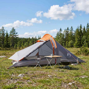 Vidaxl backpacking tent 2-persoons grijs en oranje