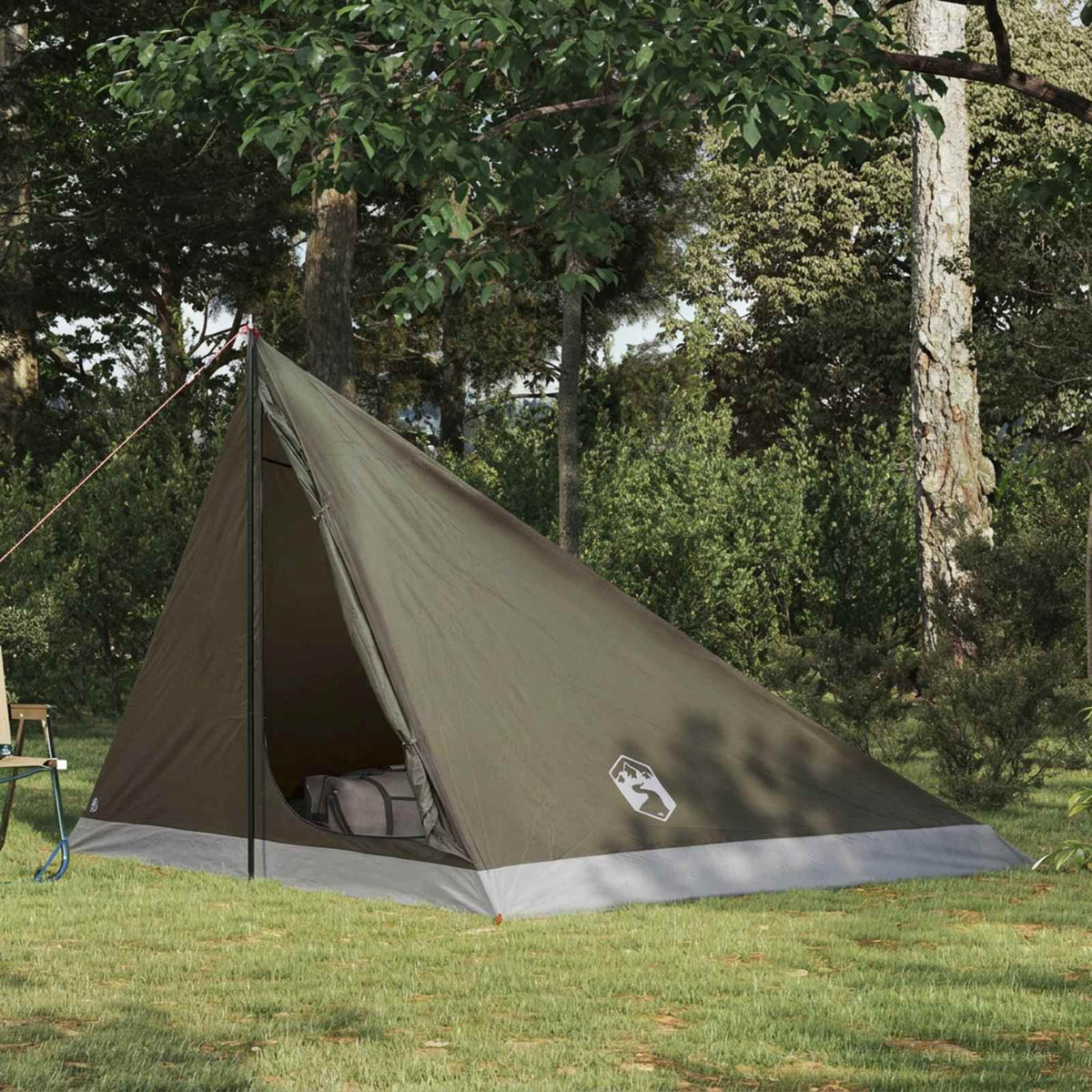 Vidaxl backpacking tent 4-persoons bruin en grijs