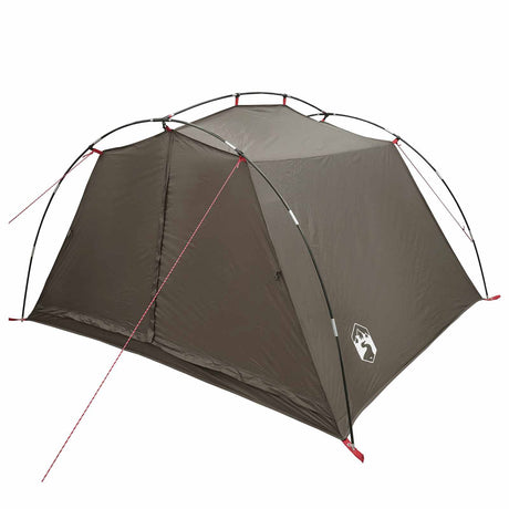 Vidaxl tunneltent 4-persoons bruin en grijs