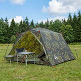 Vidaxl tunneltent 4-persoons camouflage 185t polyester met pu coating