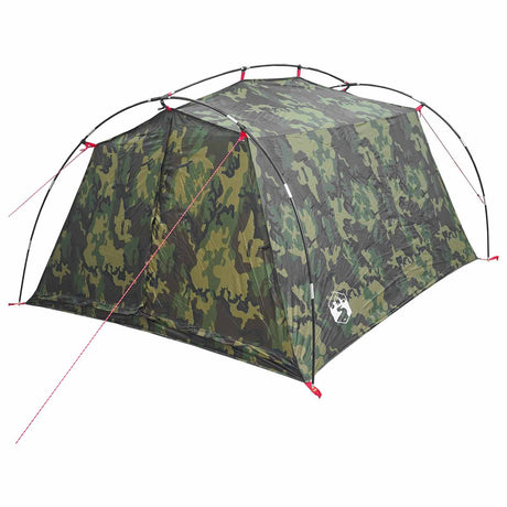 Vidaxl tunneltent 2-persoons camouflage 185t polyester met pu coating