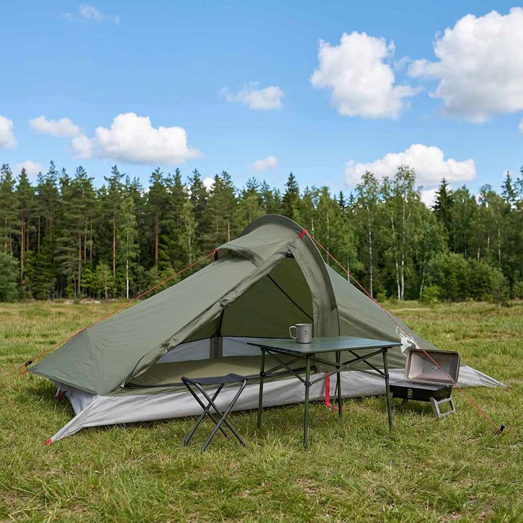 Vidaxl backpacking tent 4-persoons olijfgroen