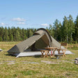 Vidaxl backpacking tent 4-persoons bruin en grijs