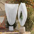 Vidaxl vorstbescherming plantenfleece covers 5 st wit 1,55 x 1,55 m