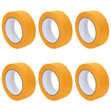 Vidaxl verf maskertapes 6 st geel 38mm x 50m papier