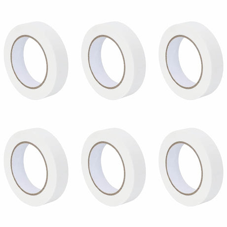 Vidaxl verf maskertapes 6 st wit 25mm x 50m papier