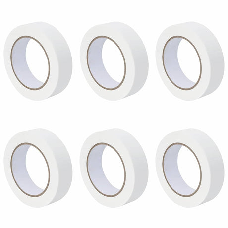 Vidaxl verf maskertapes 6 st wit 30mm x 50m papier