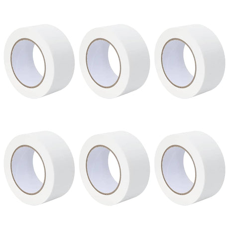 Vidaxl verf maskertapes 6 st wit 50mm x 50m papier