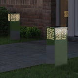 Vidaxl solar led pad licht 2 st warmwit 18 x 18 x 50 cm