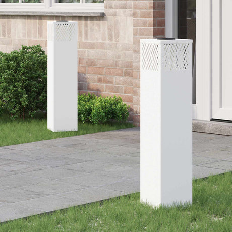 Vidaxl solar led pad licht 2 st warmwit 18 x 18 x 80 cm