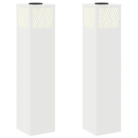 Vidaxl solar led pad licht 2 st warmwit 18 x 18 x 80 cm