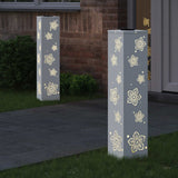 Vidaxl solar led pad licht 2 st warmwit 18 x 18 x 80 cm