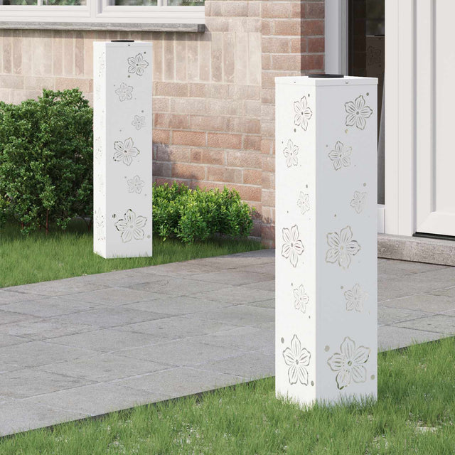 Vidaxl solar led pad licht 2 st warmwit 18 x 18 x 80 cm
