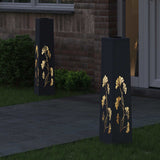 Vidaxl solar led pad licht 2 st warmwit 18 x 18 x 80 cm