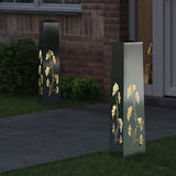 Vidaxl solar led pad licht 2 st warmwit 18 x 18 x 80 cm