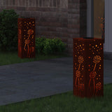 Vidaxl solar led pad licht 2 st warmwit 18 x 18 x 50 cm