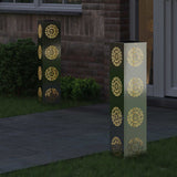 Vidaxl solar led pad licht 2 st warmwit 18 x 18 x 80 cm