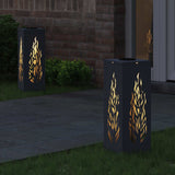 Vidaxl solar led pad licht 2 st warmwit 18 x 18 x 50 cm